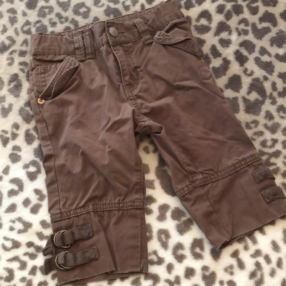 Old Navy Brown 5 Pocket Crop Utility Pants Size 2T
